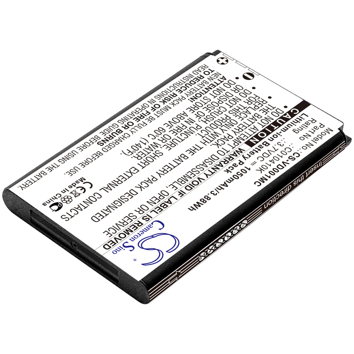 Replacement Battery for BlueWalker | Spare | PowerWalker | Oregon | Contour | Aiptek | VholdR mini Media Center – Camera – 1050mAh / 3.7V