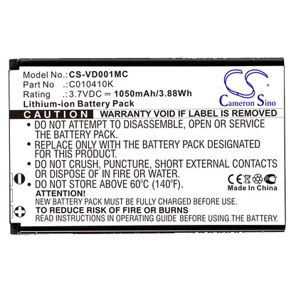 Replacement Battery for BlueWalker | Spare | PowerWalker | Oregon | Contour | Aiptek | VholdR mini Media Center – Camera – 1050mAh / 3.7V