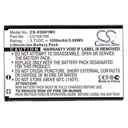 Replacement Battery for Aiptek  mini PocketDV 8900 – Camera – 1050mAh / 3.89Wh / 3.7V
