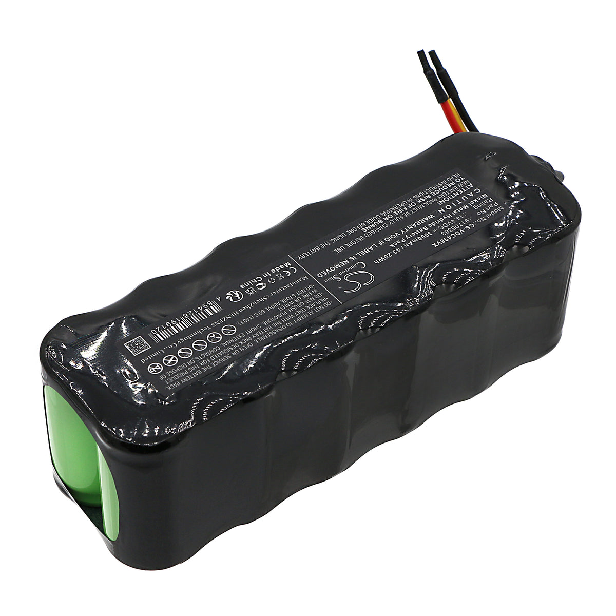 Replacement Battery for Vileda M-H498 – Vacuum – 3000mAh / 14.4V