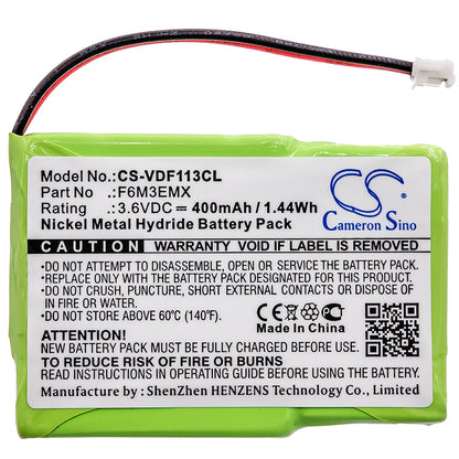 Replacement Battery for AT&T | Agfeo | Vodafone | Goldstar | Sagem | BT | Cobra | Gte | Sanyo 600 – Cordless Phone – 400mAh / 3.6V