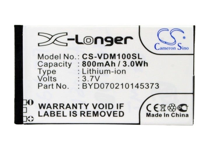 Replacement Battery for Vodafone  D100 – Mobile, SmartPhone – 800mAh / 3.7V