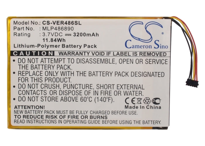 Replacement Battery for ViewSonic Zoompad – Tablet – 3200mAh / 3.7V - image 5