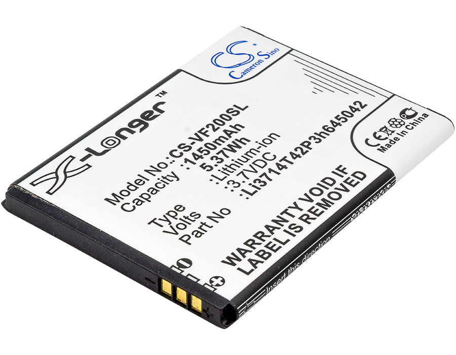 Replacement Battery for Vodafone Smart First 7 – Mobile, SmartPhone – 1450mAh / 3.7V - image 1