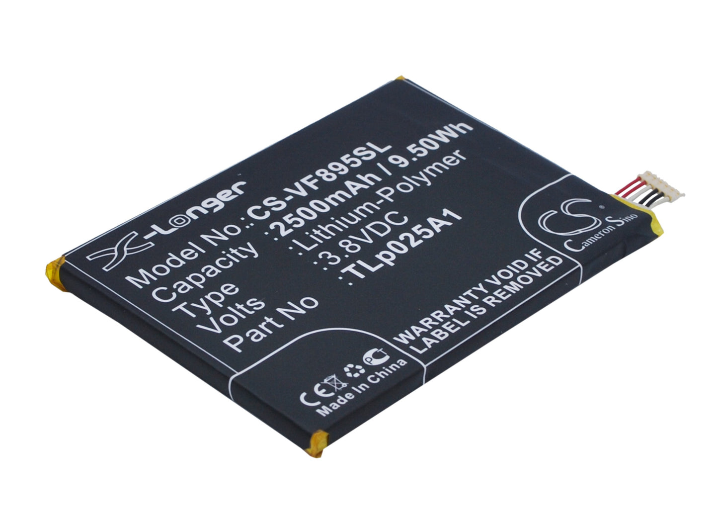 Replacement Battery for Alcatel | Vodafone One Touch POP 2 5.0 – Mobile, SmartPhone – 2500mAh / 3.8V - image 1