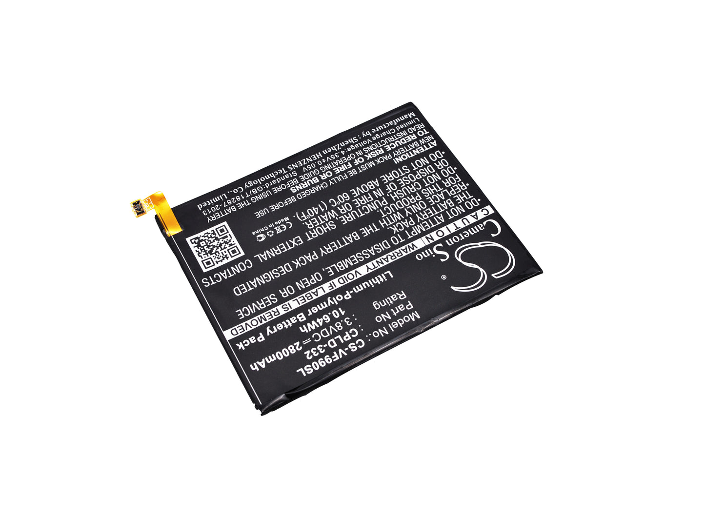 Replacement Battery for Vodafone Smart 4 Max – Mobile, SmartPhone – 2800mAh / 3.8V - image 2