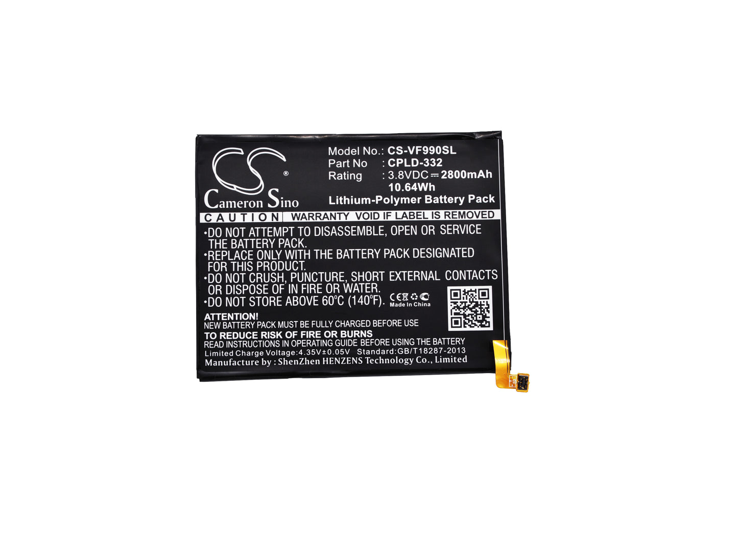 Replacement Battery for Vodafone Smart 4 Max – Mobile, SmartPhone – 2800mAh / 3.8V - image 5