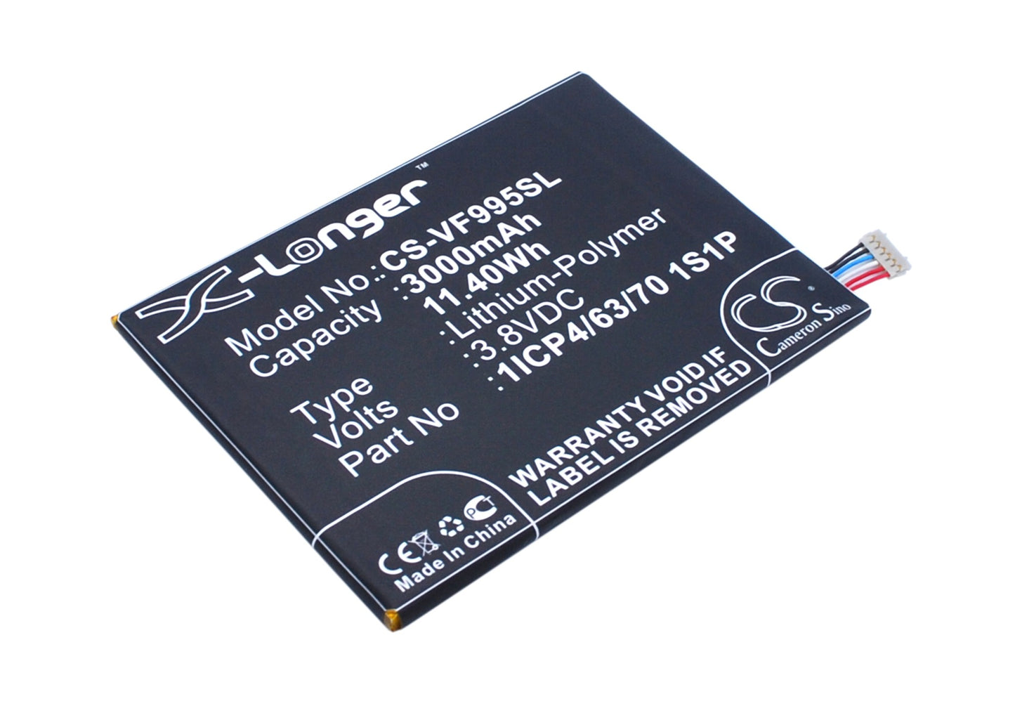 Replacement Battery for Vodafone Smart ultra 6 – Mobile, SmartPhone – 3000mAh / 3.8V - image 1