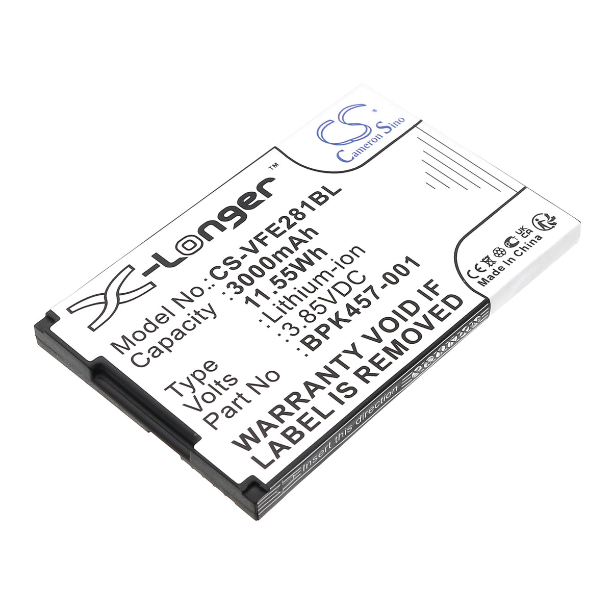 Replacement Battery for VeriFone e280s – Payment Terminal – 3000mAh / 3.85V