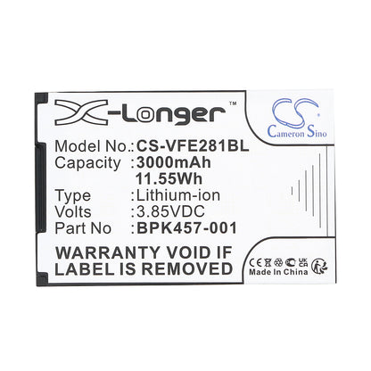 Replacement Battery for VeriFone e280s – Payment Terminal – 3000mAh / 3.85V