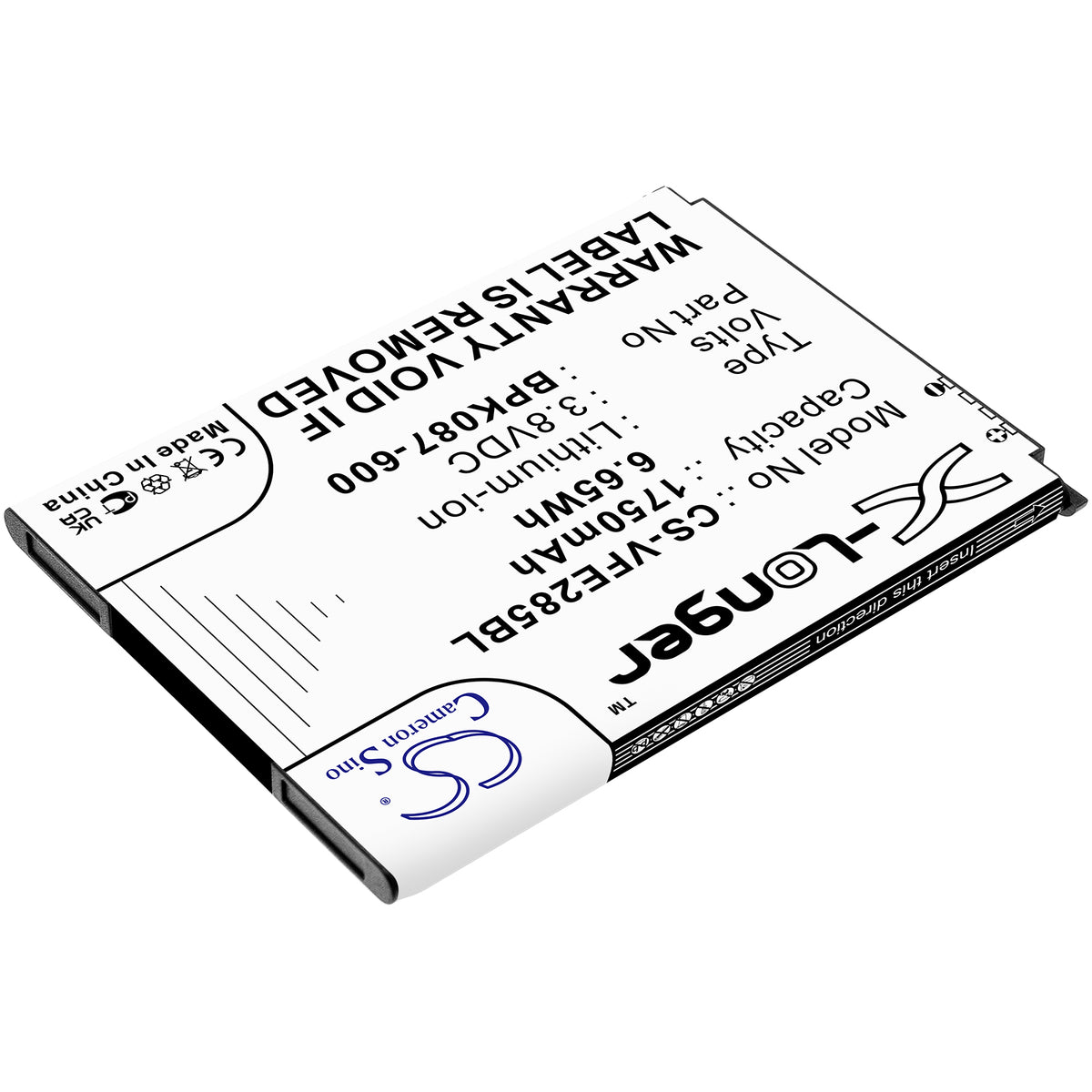 Replacement Battery for VeriFone E285 – Payment Terminal – 1750mAh / 3.8V