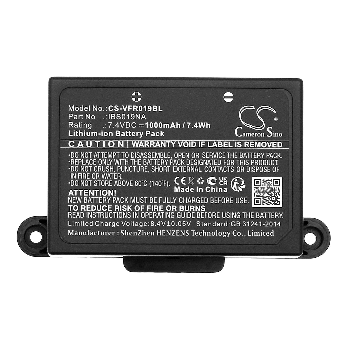 Replacement Battery for VeriFone IBS019NA – Payment Terminal – 1000mAh / 7.4V