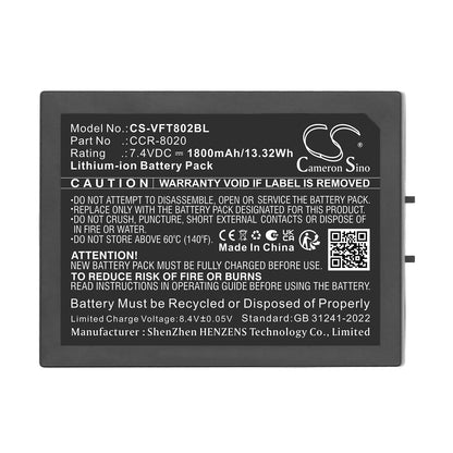 Replacement Battery for VeriFone 802B-WW-M05 – Payment Terminal – 1800mAh / 7.4V