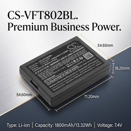 Replacement Battery for VeriFone 802B-WW-M05 – Payment Terminal – 1800mAh / 7.4V