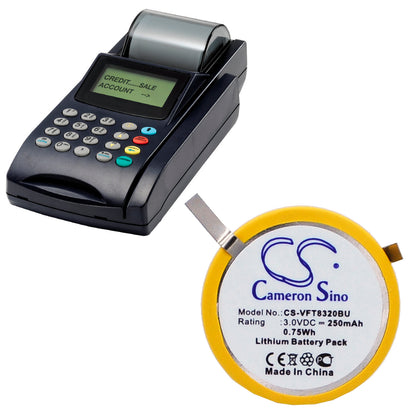 Replacement Battery for VeriFone NURIT 8320 – CMOS BackUp – 250mAh / 3V