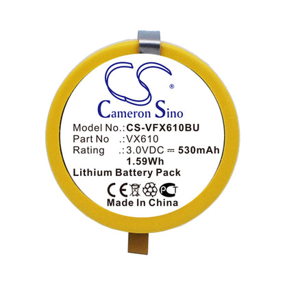 Replacement Battery for VeriFone VX610 – CMOS BackUp – 530mAh / 3V