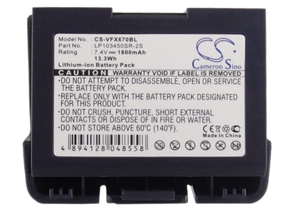Replacement Battery for VeriFone VX670 – Payment Terminal – 1800mAh / 7.4V