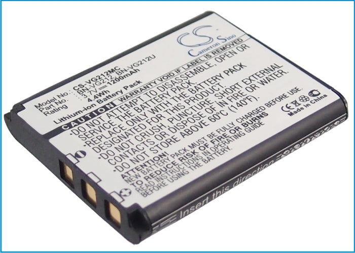 Replacement Battery for JVC  
GZ-V700 – Camera – 1200mAh/4.4Wh / 3.7V