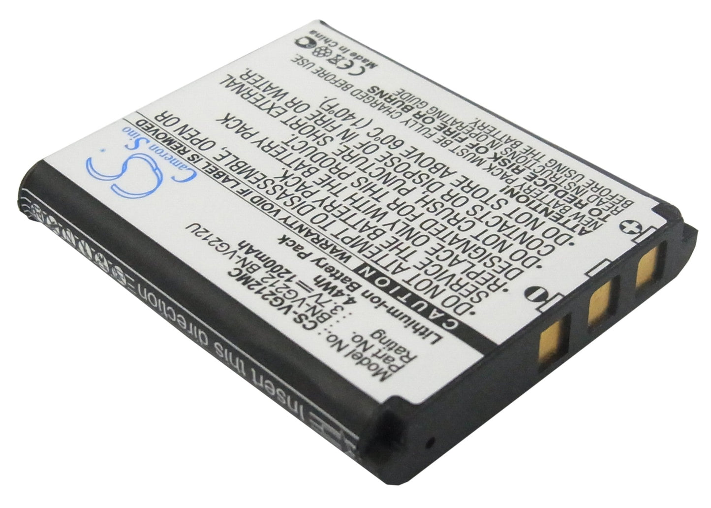 Replacement Battery for JVC  
GZ-V700 – Camera – 1200mAh/4.4Wh / 3.7V