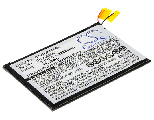 Replacement Battery for Visual Land Prestige 7G 7" – Tablet – 3000mAh / 3.7V - image 1