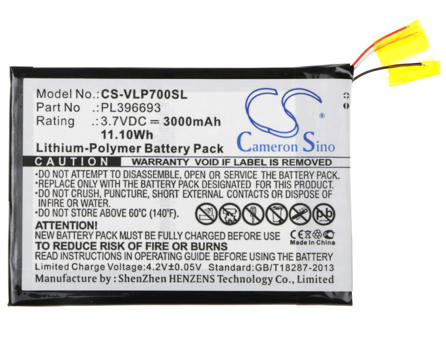 Replacement Battery for Visual Land Prestige 7G 7" – Tablet – 3000mAh / 3.7V - image 5