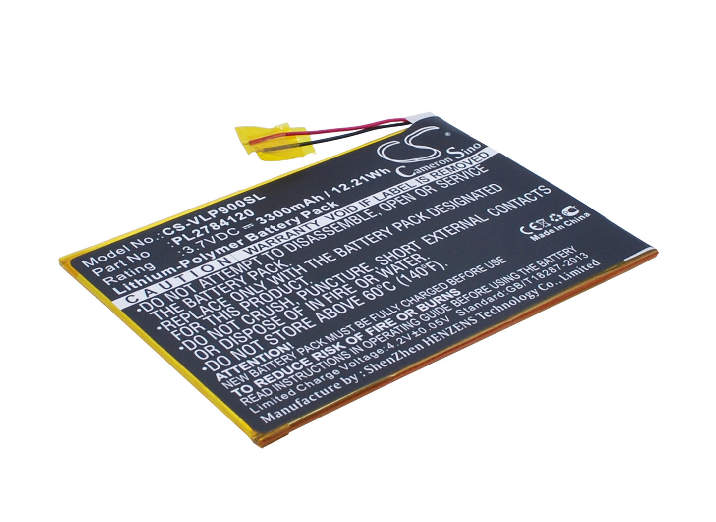Replacement Battery for Visual Land Prestige Elite 9Q 9" – Tablet – 3300mAh / 3.7V - image 1