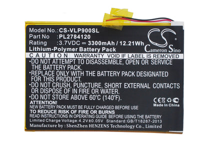Replacement Battery for Visual Land Prestige Elite 9Q 9" – Tablet – 3300mAh / 3.7V - image 5
