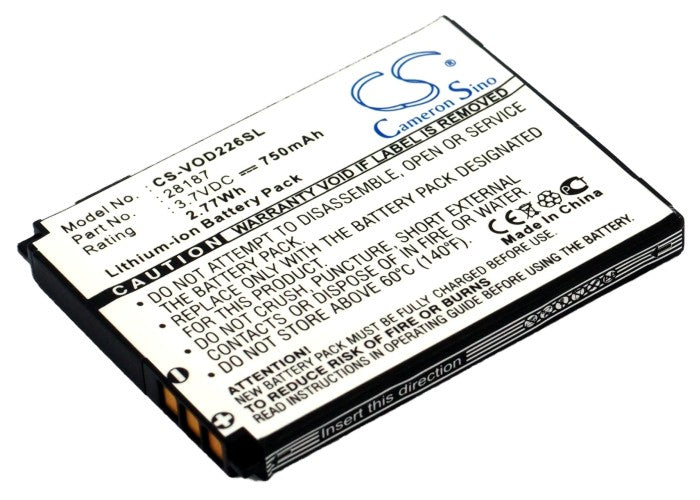 Replacement Battery for Sagem | Vodafone 226 – Mobile, SmartPhone – 750mAh / 3.7V - image 1