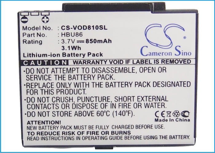Replacement Battery for Vodafone | Huawei 810 – PDA, Pocket PC – 850mAh / 3.7V