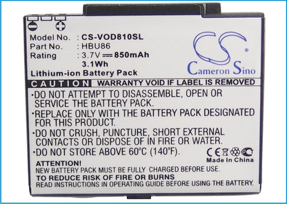 Replacement Battery for Vodafone | Huawei 810 – PDA, Pocket PC – 850mAh / 3.7V