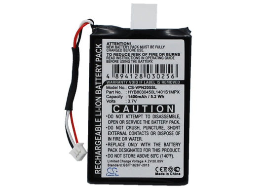 Replacement Battery for VDO Dayton PN2050 – GPS, Navigator – 1400mAh / 3.7V