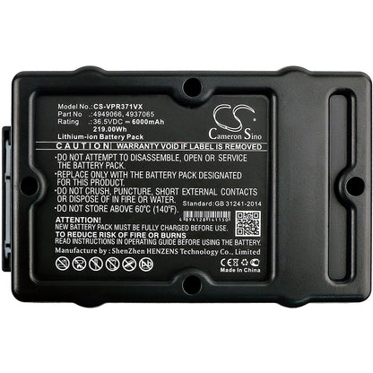 Replacement Battery for Wolf Garten Power 37 – Lawn Mowers – 6000mAh / 36.5V - image 3