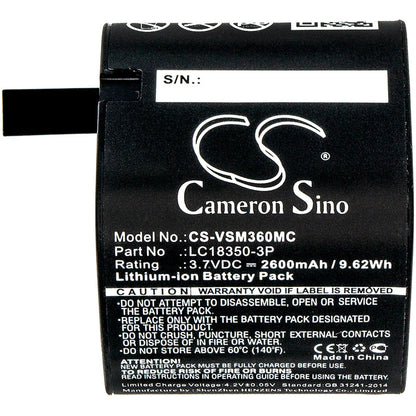 Replacement Battery for Panoramic  V.360 HD – Camera – 2600mAh / 9.62Wh / 3.7V