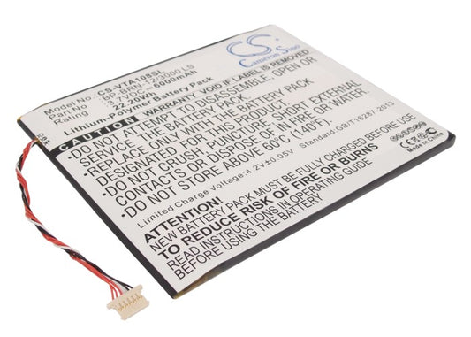 Replacement Battery for Vizio VIA 8" – Tablet – 6000mAh / 3.7V - image 1