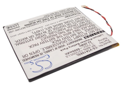 Replacement Battery for Vizio VIA 8" – Tablet – 6000mAh / 3.7V - image 2