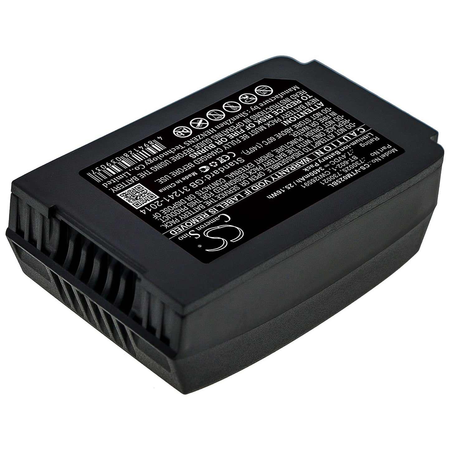 Replacement Battery for Vocollect  Talkman T2 – Barcode Scanner – 3400mAh / 25.16Wh / 7.4V