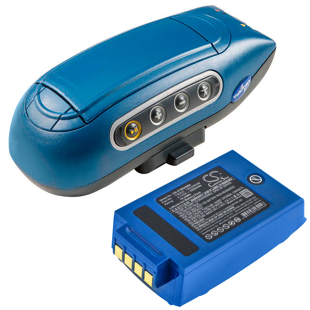 Replacement Battery for Vocollect | Honeywell Talkman A500 – Barcode Scanner – 5200mAh / 3.7V