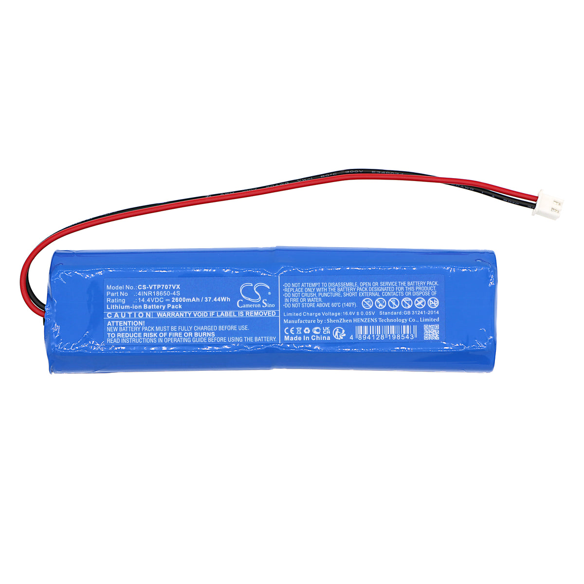 Replacement Battery for Villalin TP-AVC707 – Vacuum – 2600mAh / 14.4V