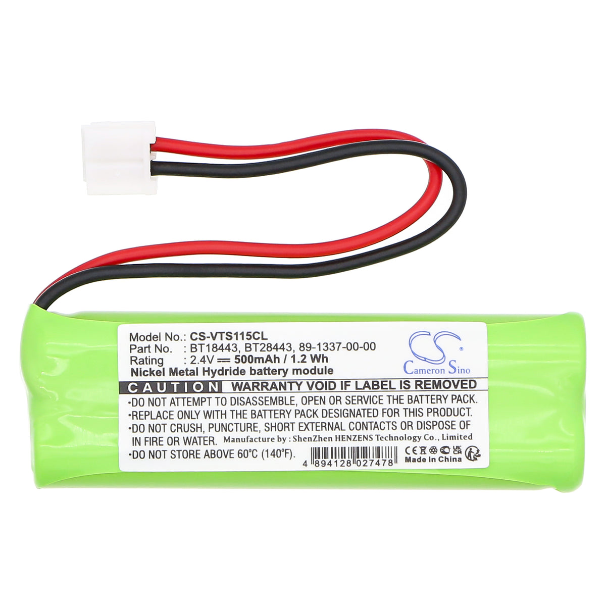 Replacement Battery for V Tech | Oricom LS6115 – Cordless Phone – 500mAh / 2.4V