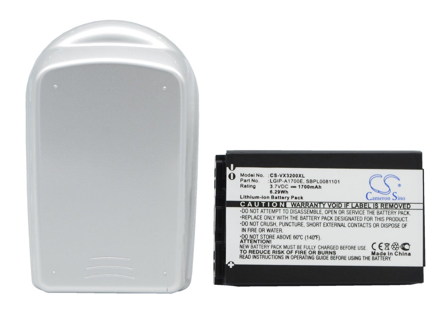 Replacement Battery for LG VX3200 – Mobile, SmartPhone – 1700mAh / 3.7V - image 1