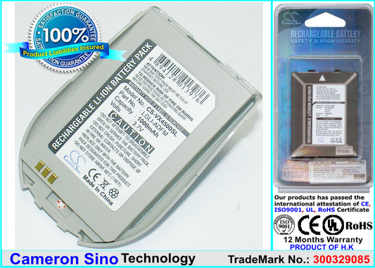 Replacement Battery for LG VX4500 – Mobile, SmartPhone – 1000mAh / 3.7V - image 1