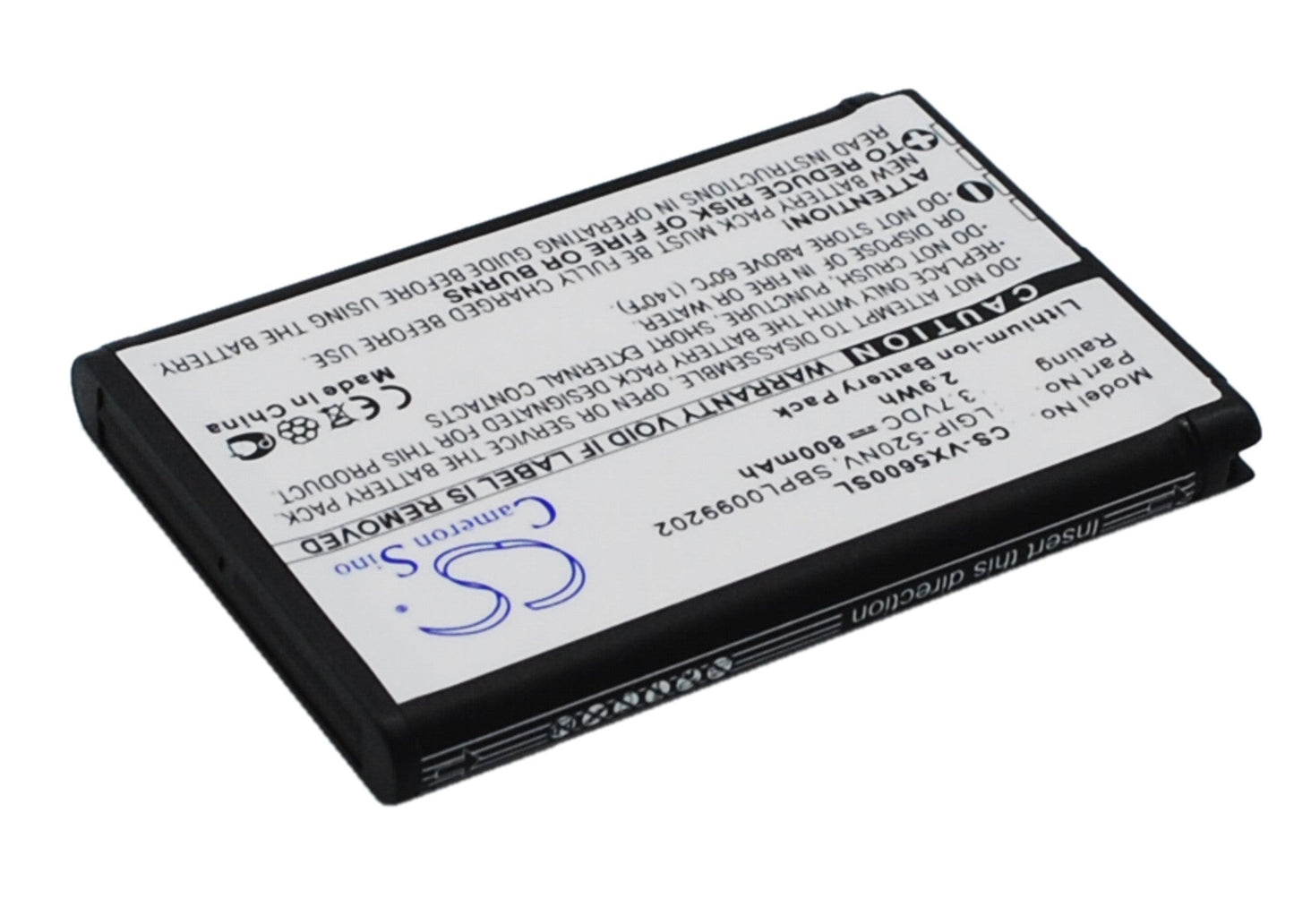 Replacement Battery for LG  Accolade – Mobile, SmartPhone – 800mAh / 3.7V