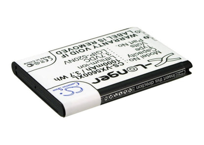 Replacement Battery for LG  Accolade – Mobile, SmartPhone – 1000mAh / 3.7V