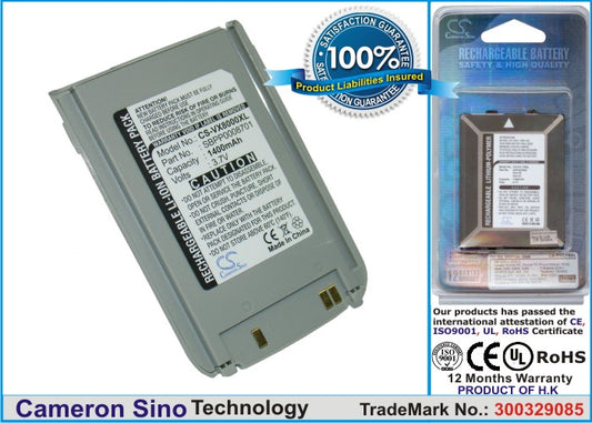 Replacement Battery for LG VX8000 – Mobile, SmartPhone – 1400mAh / 3.7V - image 1