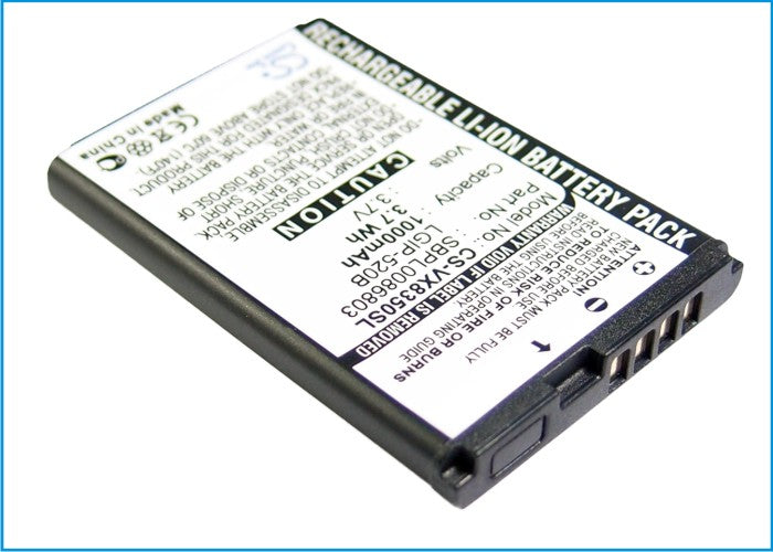 Replacement Battery for MetroPCS  MN180 – Mobile, SmartPhone – 800mAh / 2.96Wh / 3.7V