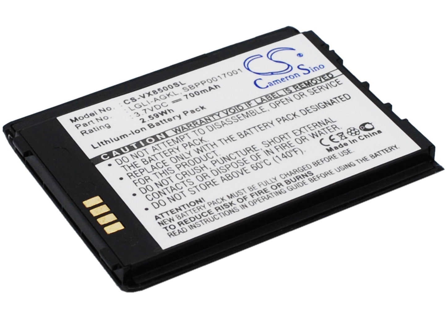 Replacement Battery for LG  Chocolate 3 – Mobile, SmartPhone – 700mAh / 3.7V