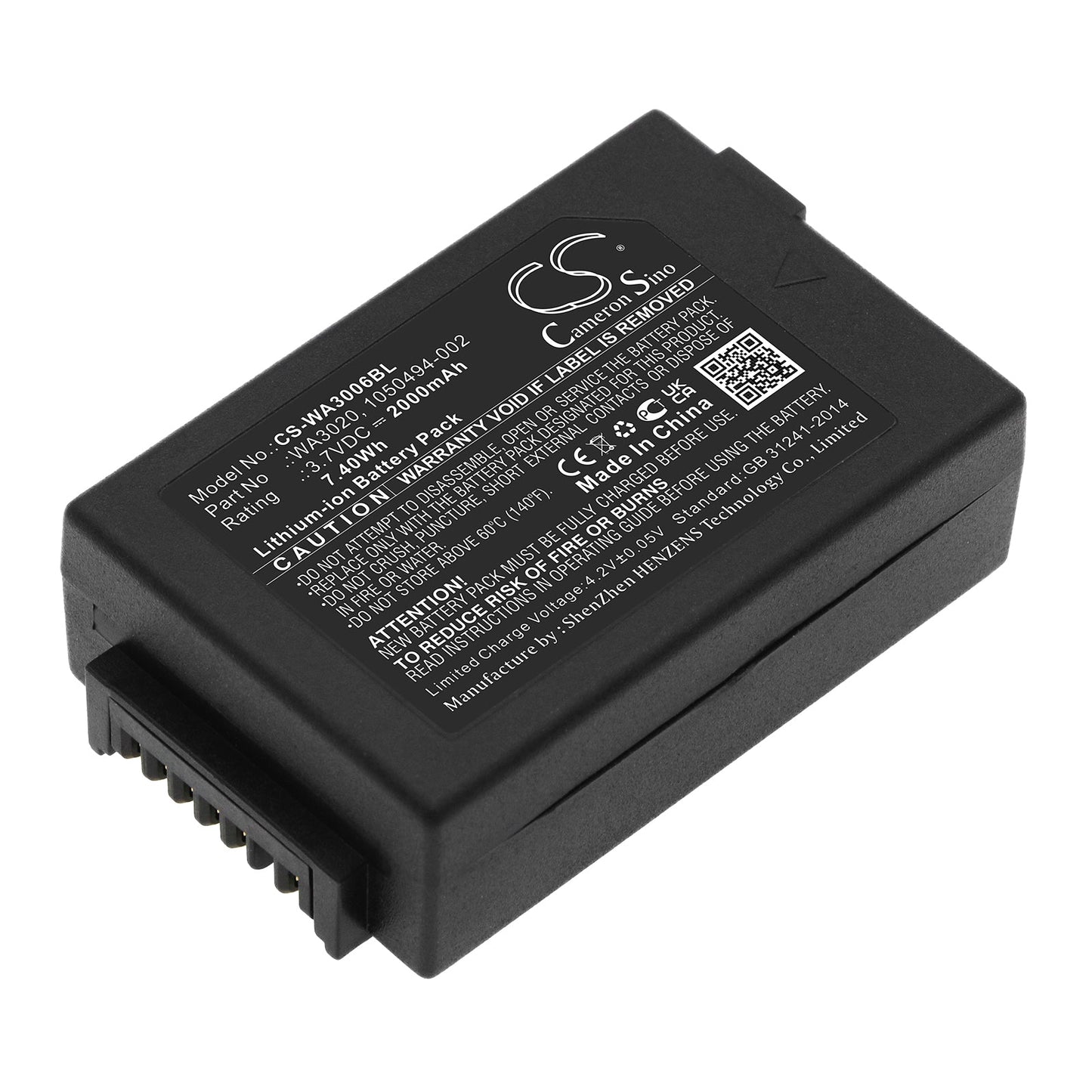 Replacement Battery for Psion  1050494 – Barcode Scanner – 2000mAh / 7.40Wh / 3.7V