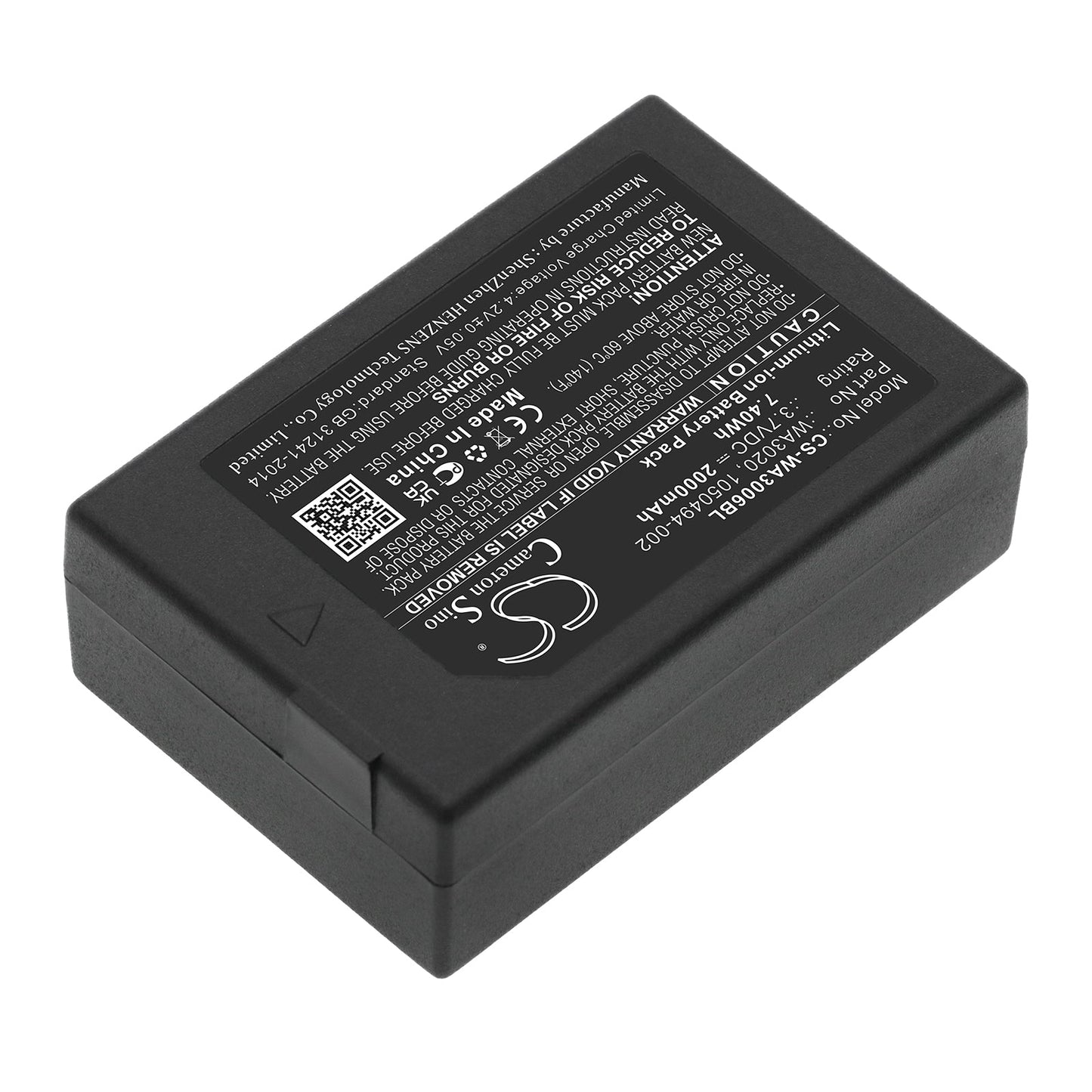Replacement Battery for Zebra  WorkAbout Pro 4 – Barcode Scanner – 2000mAh / 7.40Wh / 3.7V