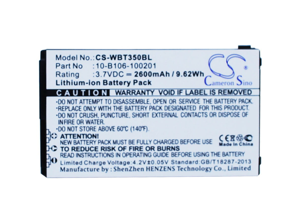 Replacement Battery for Widefly DT-350 – Payment Terminal – 2600mAh / 3.7V