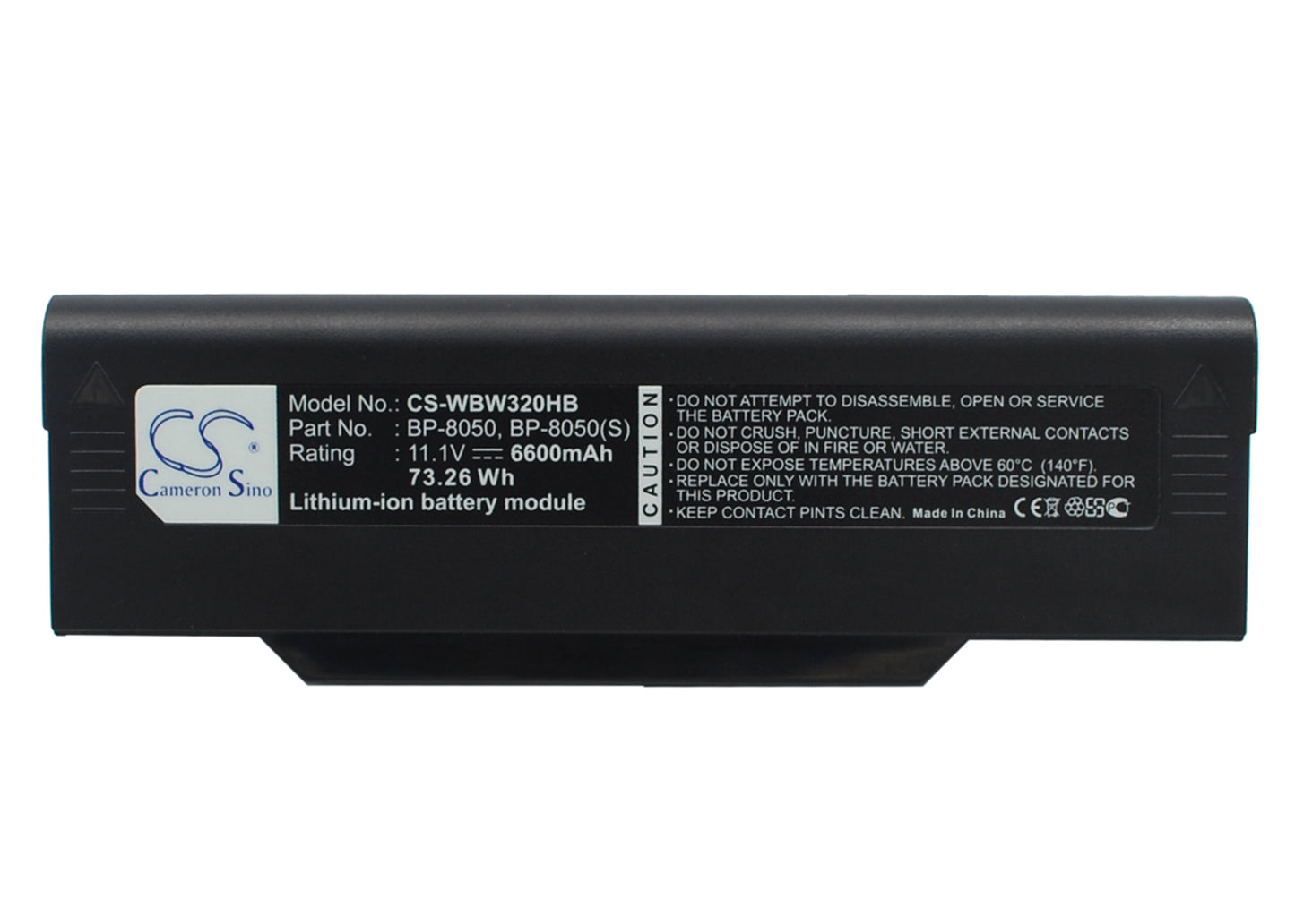Replacement Battery for Fujitsu | NEC | BenQ | WinBook | Packard Bell | Medion | Mitac Amilo M1420 – Notebook, Laptop – 6600mAh / 11.1V - image 1